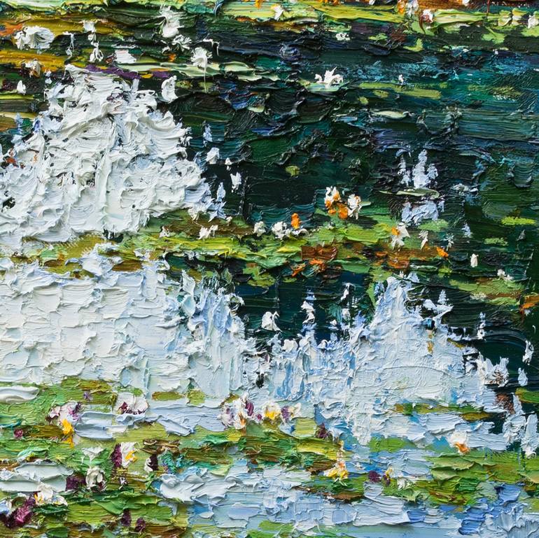 Original Impressionism Landscape Painting by Anastasiia Valiulina