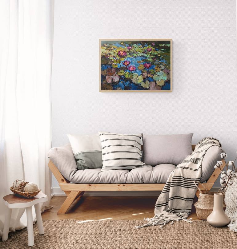 Original Impressionism Floral Painting by Anastasiia Valiulina