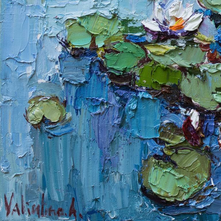 Original Impressionism Floral Painting by Anastasiia Valiulina