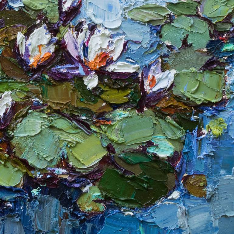 Original Impressionism Floral Painting by Anastasiia Valiulina