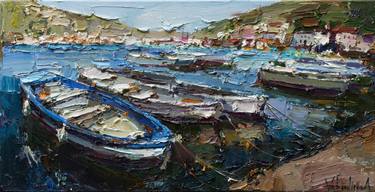 Saatchi Art Artist Anastasiya Valiulina; Paintings, “Boats in the bay” #art