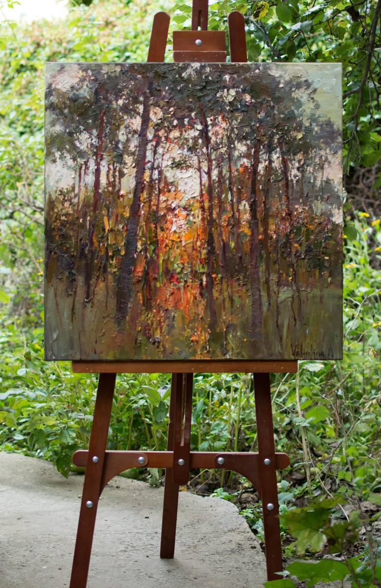 Original Impressionism Landscape Painting by Anastasiia Valiulina