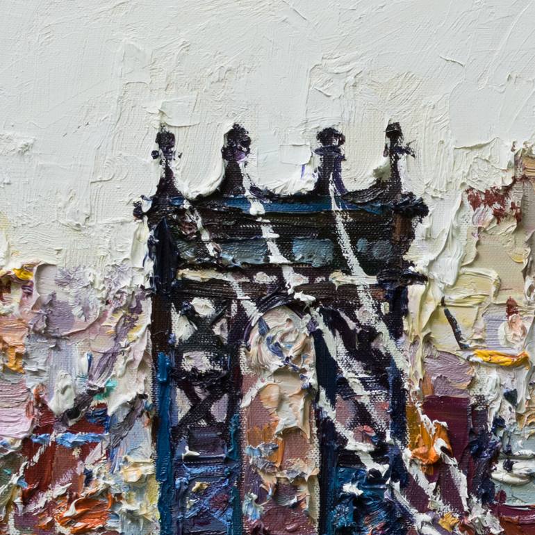 Original Impressionism Architecture Painting by Anastasiia Valiulina