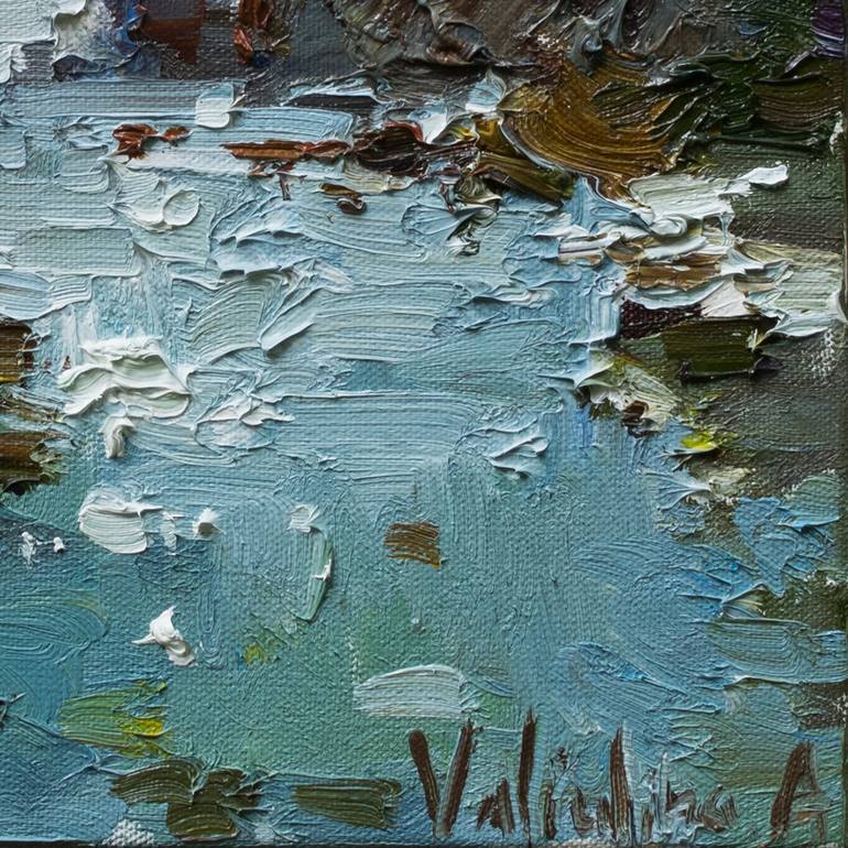 Original Impressionism Seascape Painting by Anastasiia Valiulina