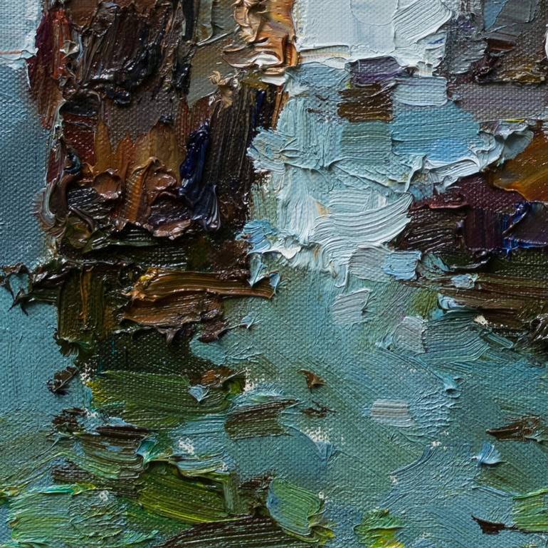 Original Impressionism Seascape Painting by Anastasiia Valiulina