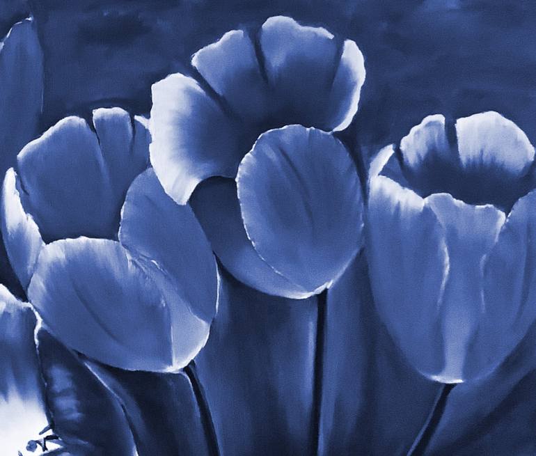 blue tulip flower