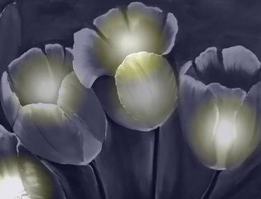 Tulips painting, oil painting thumb