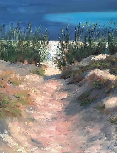 Seascape/ sandy beach/Oil painting thumb