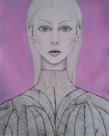 Print of Figurative Portrait Drawings by Hind Megdiche
