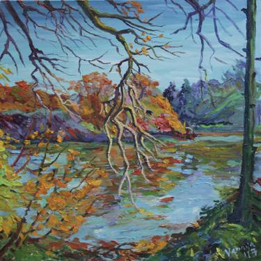 Original Impressionism Nature Painting by Vannya Kristich