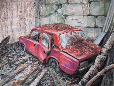 Print of Car Paintings by Lilie Schwarmer