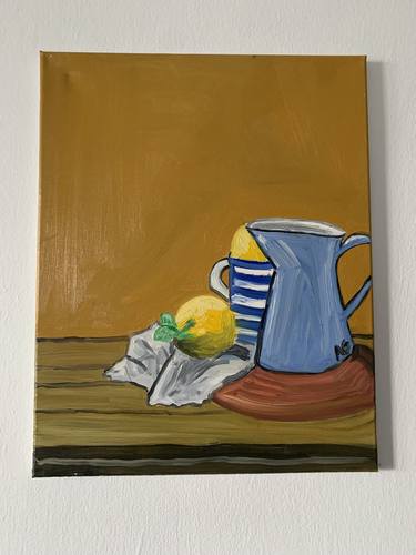 Original Expressionism Still Life Painting by Alan Goris