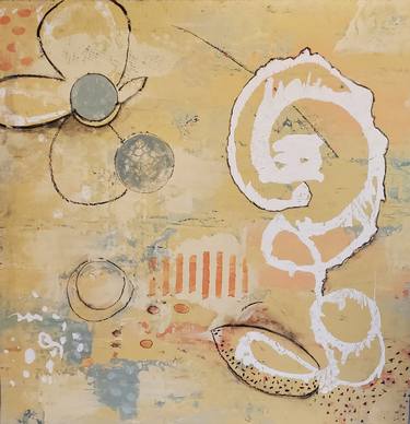 Original Fine Art Abstract Painting by Mary Cottingham
