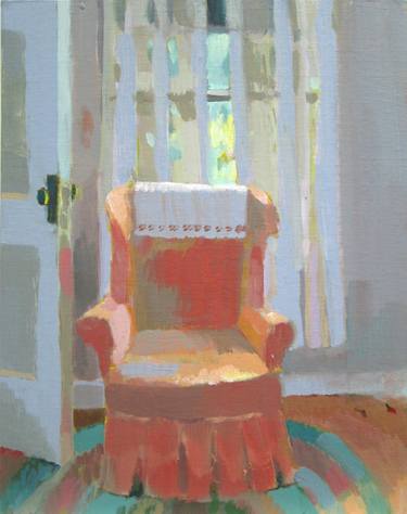 Orange Bedroom Chair thumb