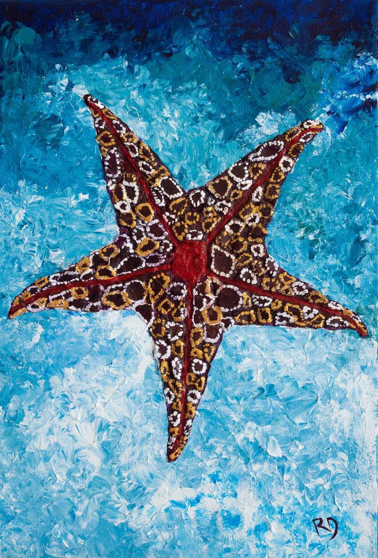 King Star Fish Painting By Chitr Lady Saatchi Art