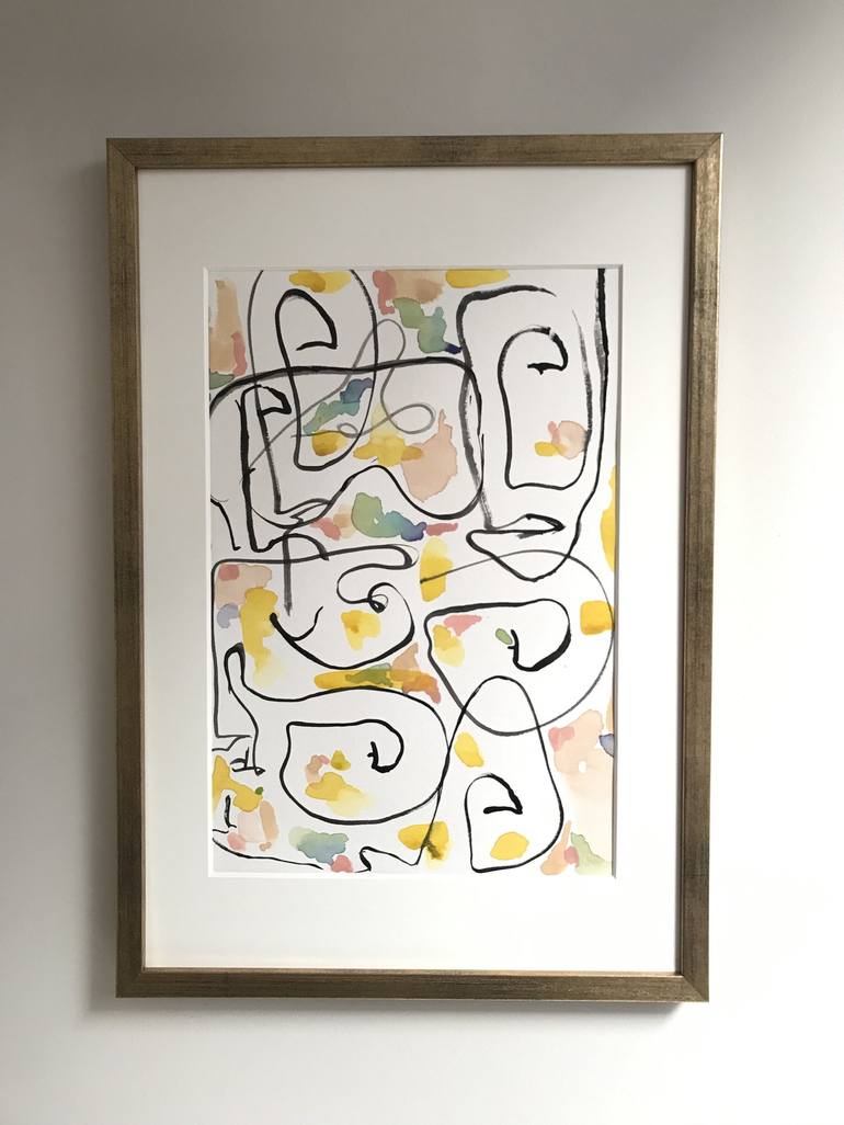 Original Abstract Painting by Eteri Kurkhuli