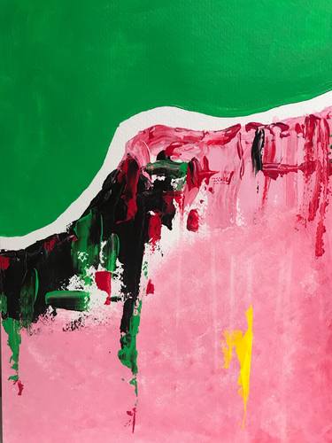 Original Abstract Expressionism Abstract Painting by Eteri Kurkhuli