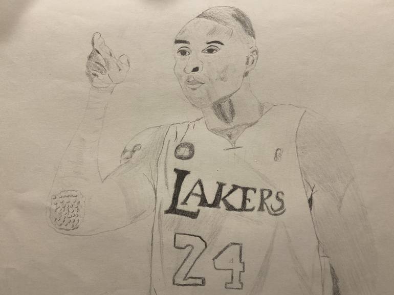 how to draw Kobe Bryant 