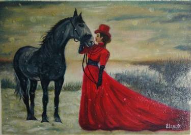 Original Impressionism Horse Paintings by Elena Pimenova