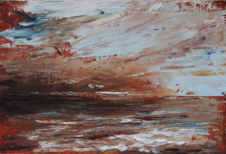 Fiery Sky Painting by Jessie Jobson | Saatchi Art