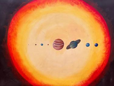 Original Documentary Outer Space Paintings by Gaurangi Gupta