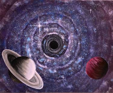 Original Documentary Outer Space Paintings by Gaurangi Gupta