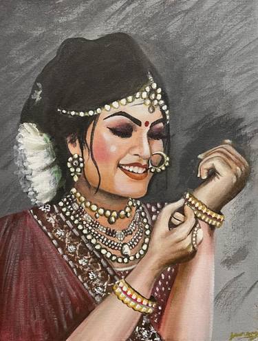 Bridal Portrait Indian Women Wearing Jewellery thumb