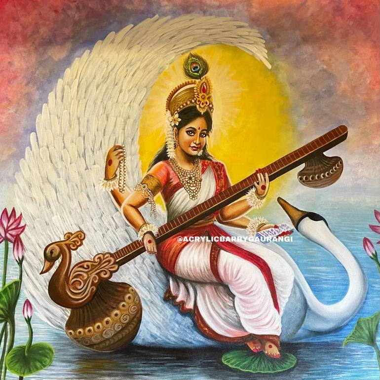 Saraswati painting on sale