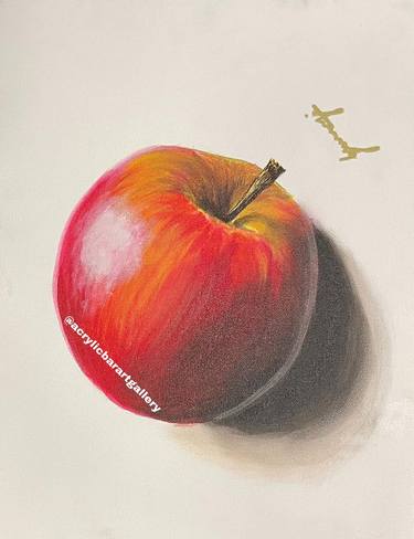 apple fruit- still life study thumb