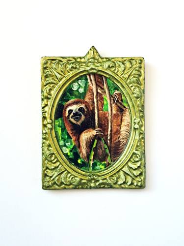 Three-toed sloth, part of animal series "festum animalium" thumb