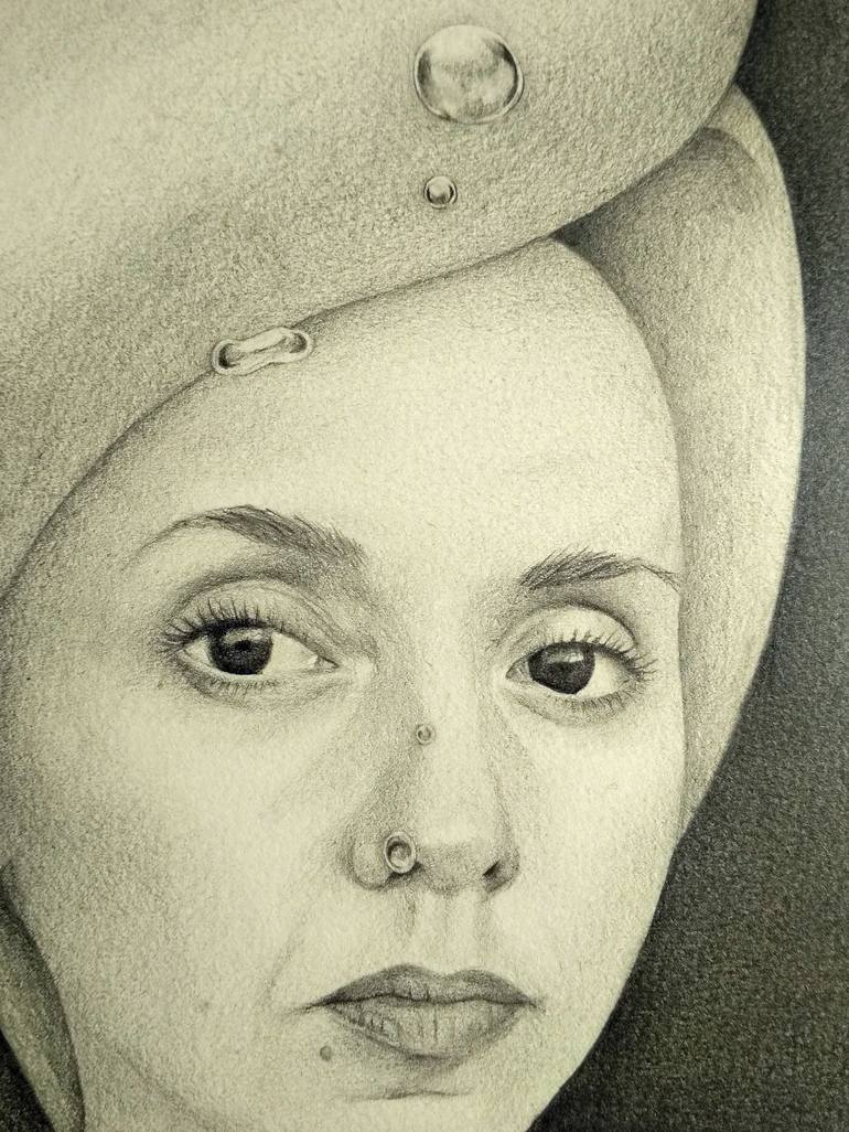 Original Portraiture Portrait Drawing by Andromachi Giannopoulou