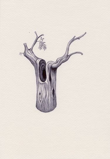 Original Surrealism Tree Drawings by Andromachi Giannopoulou