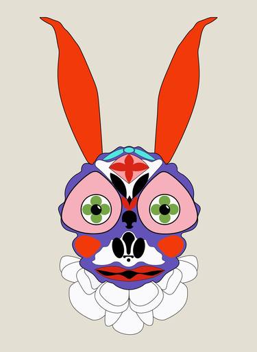Purple hare with orange ears thumb