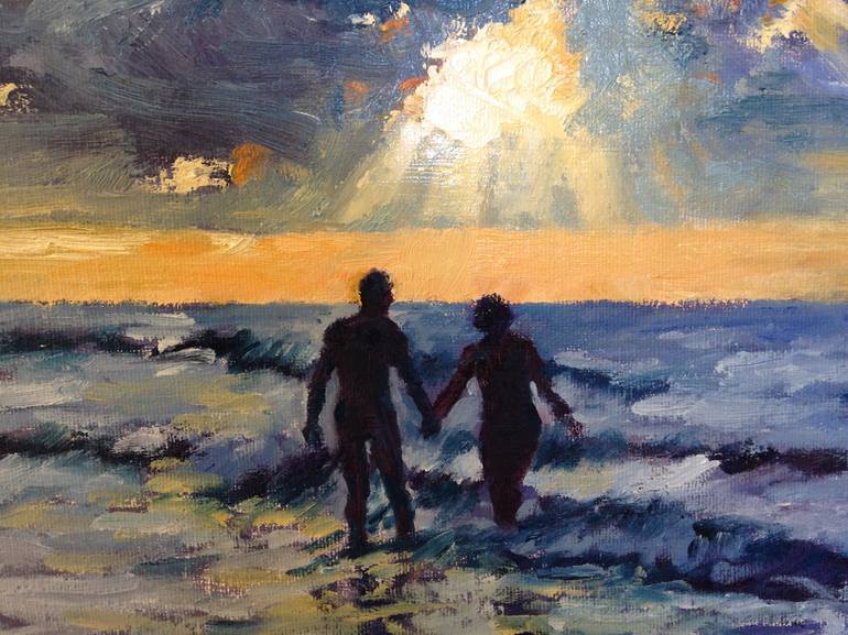 Original Figurative Seascape Painting by Peter Kavanagh