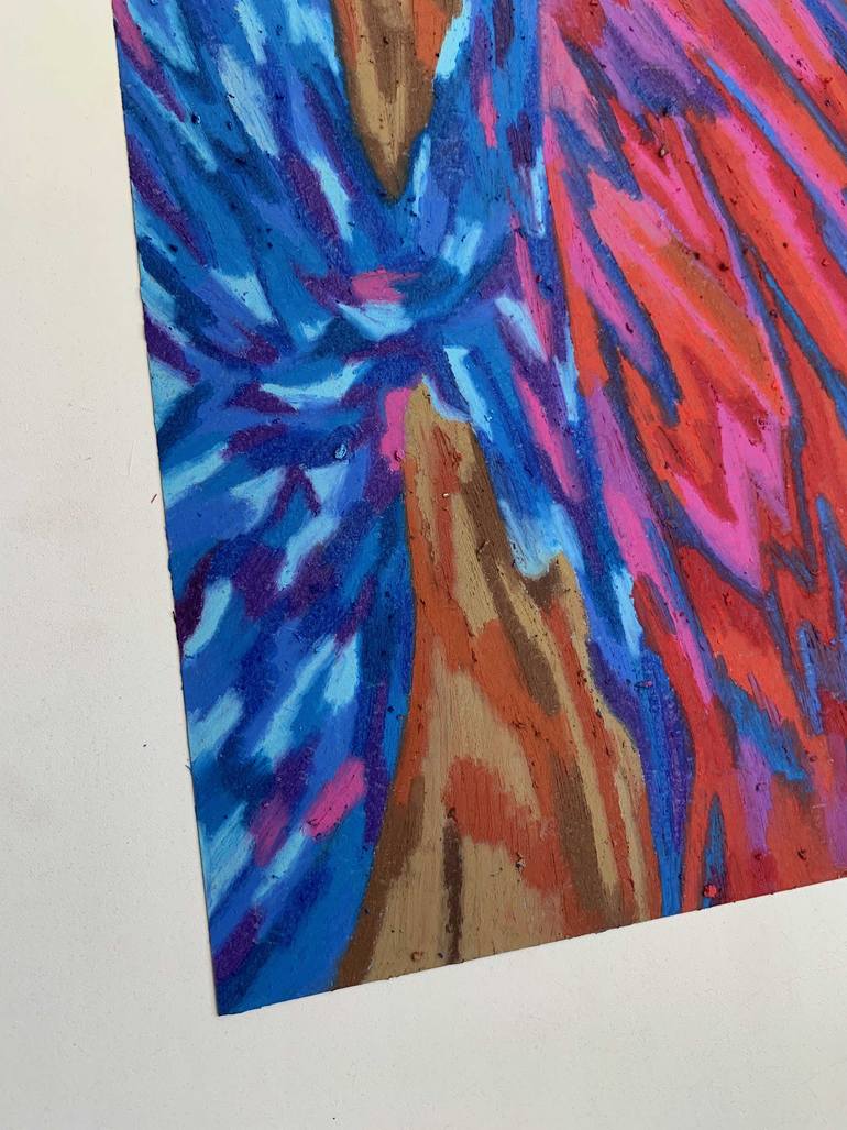 Original Abstract Landscape Drawing by Svetlana Lyulchak