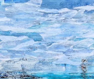 Original Abstract Expressionism Seascape Paintings by nathalie grange