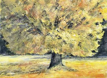 Original Abstract Expressionism Tree Paintings by nathalie grange