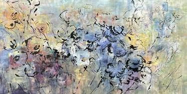 Original Abstract Expressionism Floral Paintings by nathalie grange