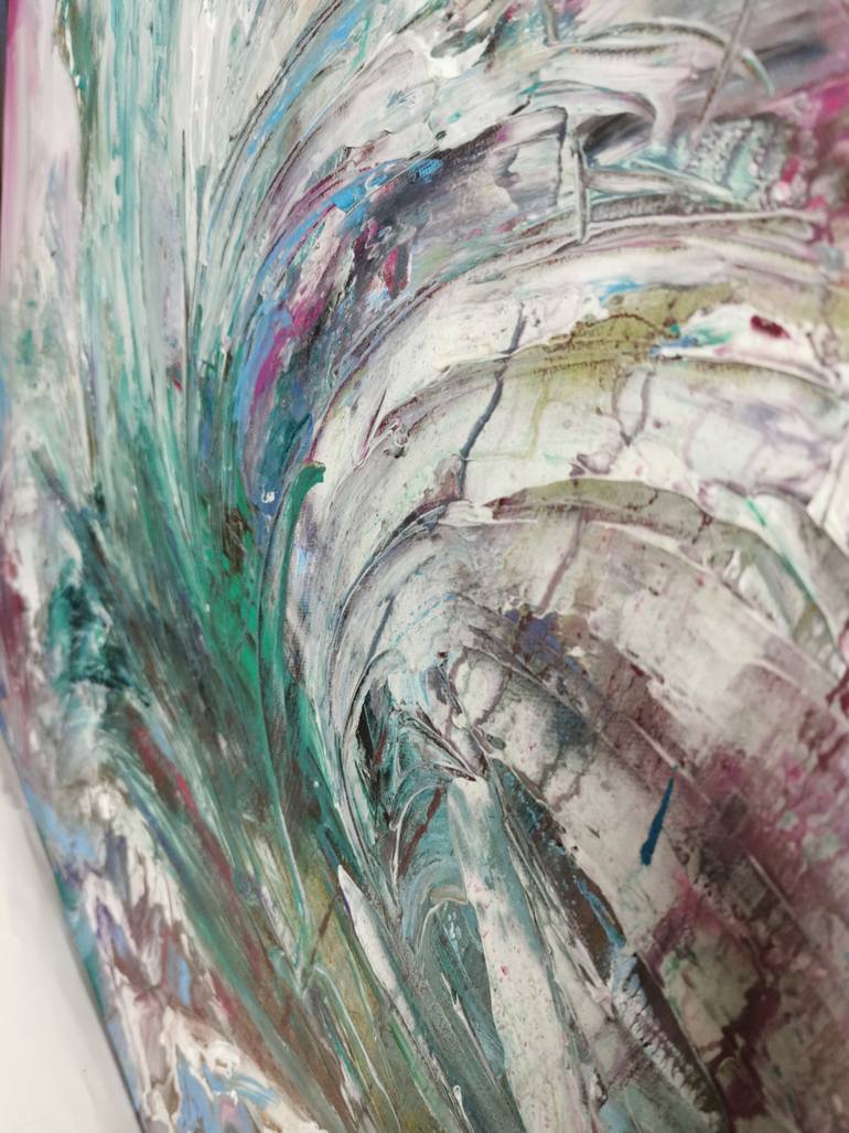 Original Abstract Water Painting by Junus Karimow