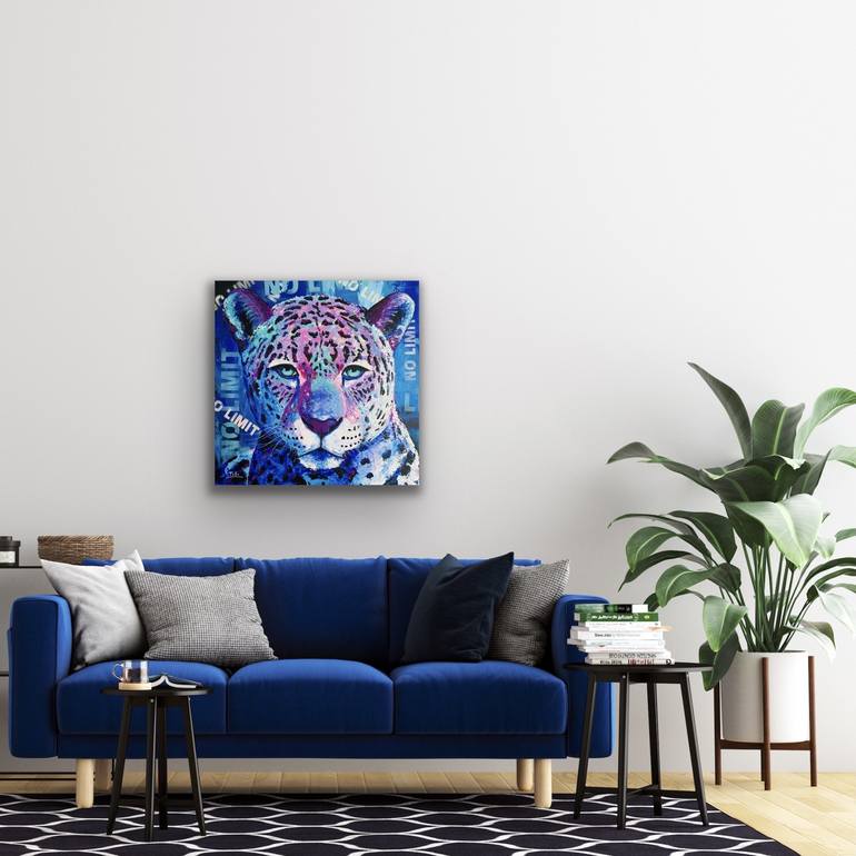 Leopard Jayden - No Limit! Painting by Silke Timpe | Saatchi Art