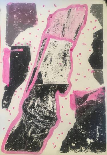 Original Abstract Printmaking by Eva Angelaka