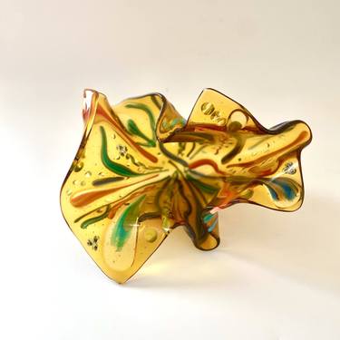 Organic Amber Glass Sculpture thumb