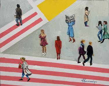 Original Contemporary People Paintings by Marina Koutsospyrou