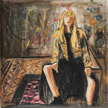 Original Abstract Expressionism Women Paintings by Marina Koutsospyrou