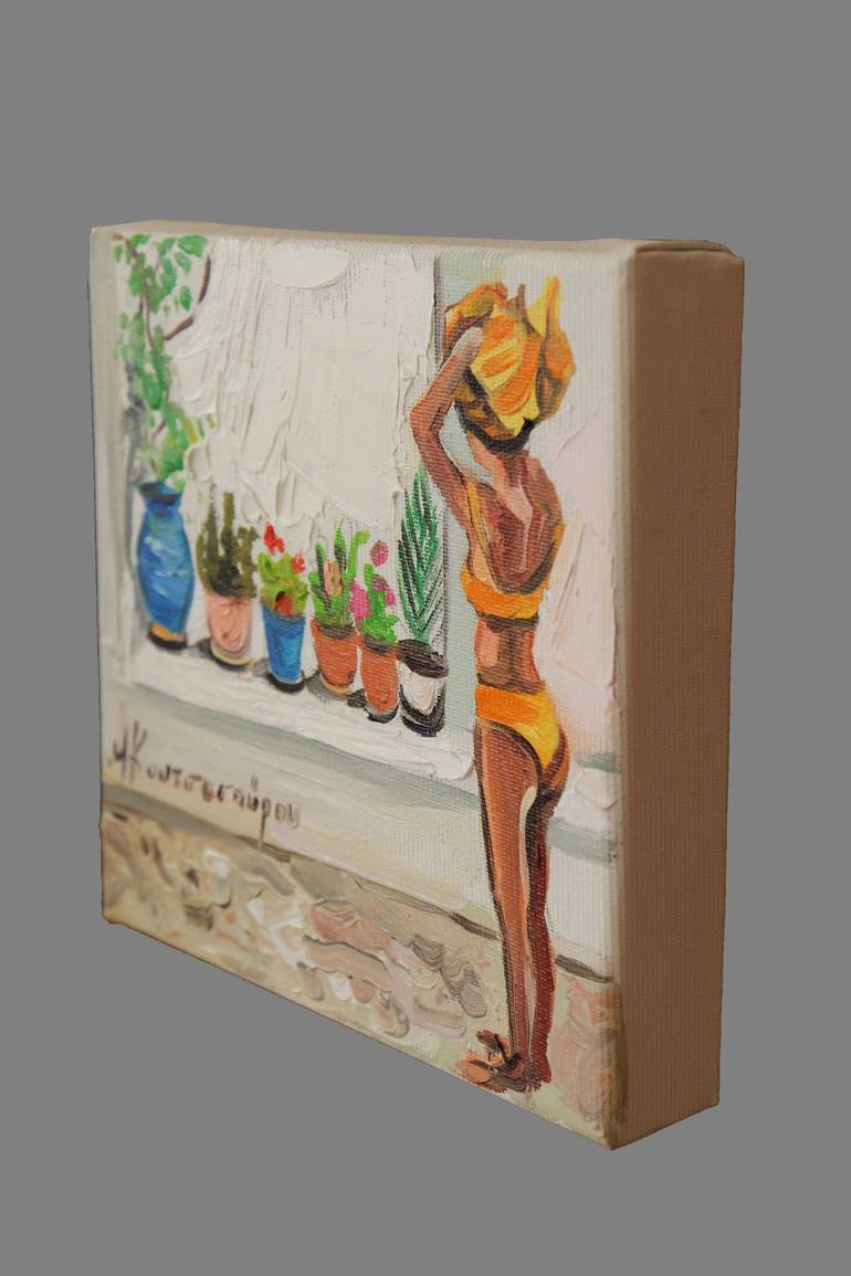 Original Figurative Women Painting by Marina Koutsospyrou