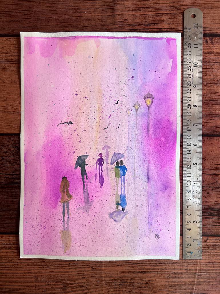 Original Abstract Expressionism Abstract Painting by Keerti Kailas