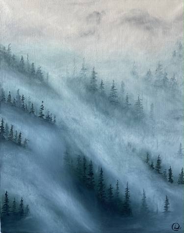 Foggy Forest Paintings For Sale Saatchi Art