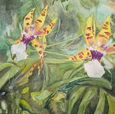 Original Expressionism Botanic Paintings by Hannah Weatherhead