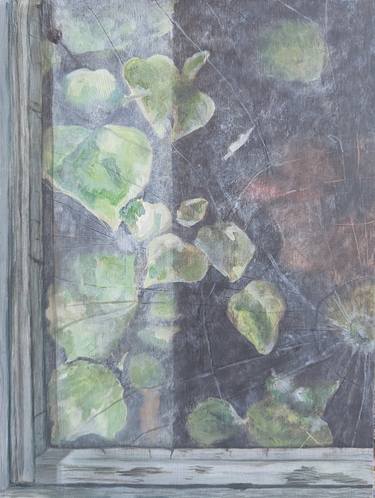 Original Realism Garden Painting by Hannah Weatherhead