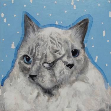 Print of Cats Paintings by Hannah Weatherhead